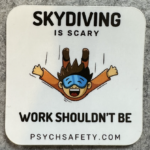 skydiving psychological safety sticker